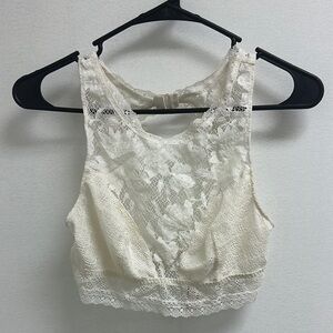 Victoria's Secret Cream Lace Bralette Medium